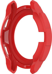 YONO Armor Bumper geschikt voor Samsung Galaxy Watch 4 42mm - Siliconen Case Hoesje met Ringbeschermer - Rood