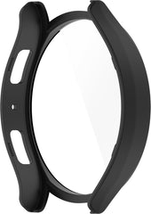 YONO Bumper geschikt voor Samsung Galaxy Watch 6 - 44mm - Screen Protector Hoesje - Full Cover Case - Zwart