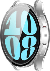 YONO Bumper geschikt voor Samsung Galaxy Watch 6 - 44mm - Screen Protector Hoesje - Full Cover Case - Transparant