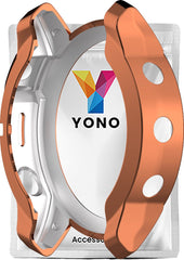 YONO Bumper geschikt voor Garmin Fenix 7S - Siliconen Hoesje - Bescherming Case - Rose Gold