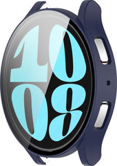 YONO Bumper geschikt voor Samsung Galaxy Watch 6 - 40mm - Screen Protector Hoesje - Full Cover Case - Donkerblauw
