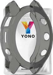 YONO Bumper geschikt voor Garmin Fenix 7S - Siliconen Hoesje - Bescherming Case - Transparant Zwart