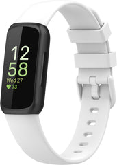 YONO Siliconen Bandje geschikt voor Fitbit Inspire 3 - Wit - Large