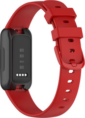 YONO Siliconen Bandje geschikt voor Fitbit Inspire 3 - Rood - Large