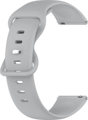 YONO Siliconen Soft Bandje 22mm - Horlogebandje geschikt voor Samsung Galaxy Watch 46mm / 3 (45mm) / Gear s3 - Polar Vantage M2 / Grit X - Huawei Watch GT 3 (pro) / 2 - Amazfit GTR - Grijs - Large