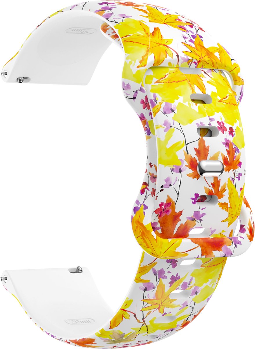 YONO Special Sport Bandje 20mm - Horlogebandje geschikt voor Samsung Galaxy Watch 7/6/5 / Pro / 4 / 3 / Active 2 - Garmin Approach / Forerunner / Venu 2 Plus / SQ / Vivomove - Polar Ignite / Unite – Huawei - Fall