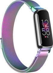 YONO Milanees Bandje geschikt voor Fitbit Inspire 3 - Stalen Milanese Band - Horlogeband / Polsband / Armband - Parelmoer