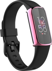 YONO Full Cover Bumper geschikt voor Fitbit Luxe - Siliconen Case - Screenprotector Hoesje - Roze