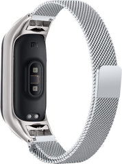 YONO Milanees Bandje geschikt voor Xiaomi Mi Band 4 – Zilver