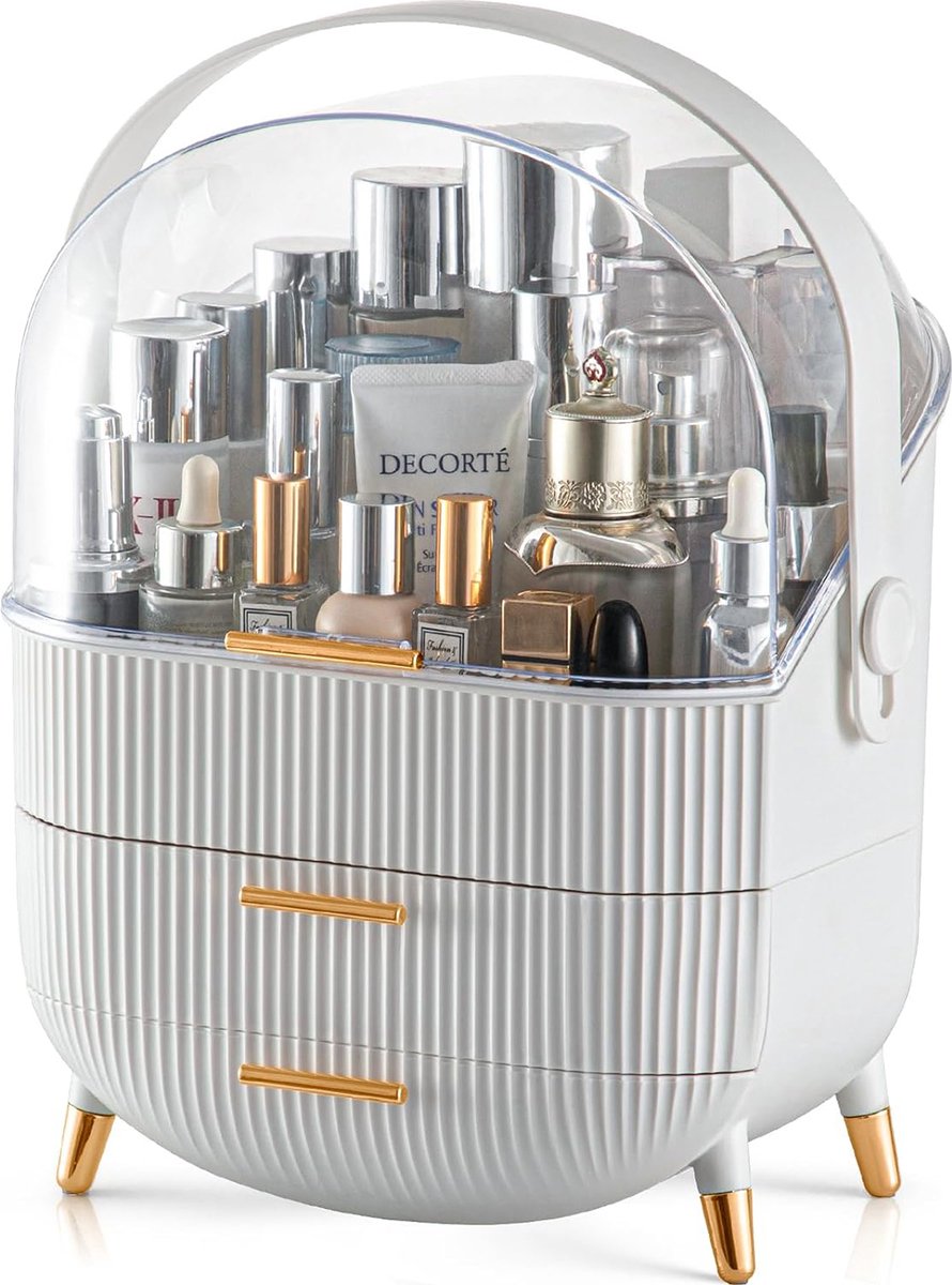 YONO Make Up Organizer Ladekast - Opbergdoos voor Skincare en Sieraden - XL - Wit