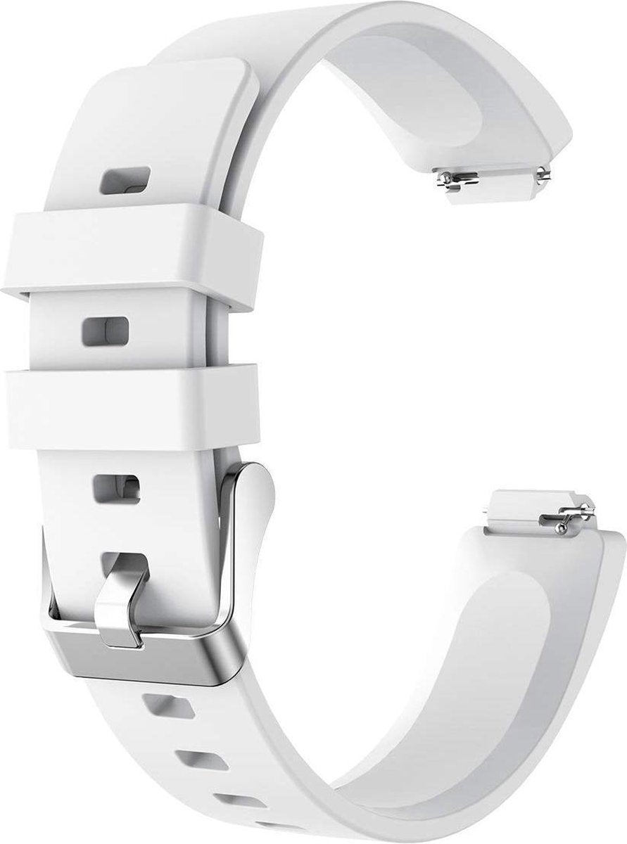 YONO Bandje geschikt voor Fitbit Inspire - HR - 2 - Siliconen - Wit - Large