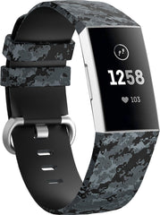 YONO Bandje geschikt voor Fitbit Charge 4/3 – Siliconen – Camouflage – Small