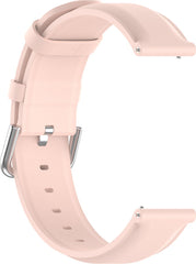 YONO Vacca Leer Bandje 20mm - Leren Horlogeband geschikt voor Samsung Galaxy Watch 7 / 6 / 5 / Pro / 4 / 3 / Active 2 - Polar Ignite / Unite – Huawei – Lichtroze