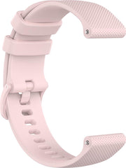 YONO Siliconen Sport Bandje 20mm - Horlogebandje geschikt voor Samsung Galaxy Watch 7 / 6 / 5 / Pro / 4 / 3 / Active 2 - Garmin Approach / Forerunner / Venu 2 Plus / SQ / Vivomove - Polar Ignite / Unite – Huawei - Lichtroze