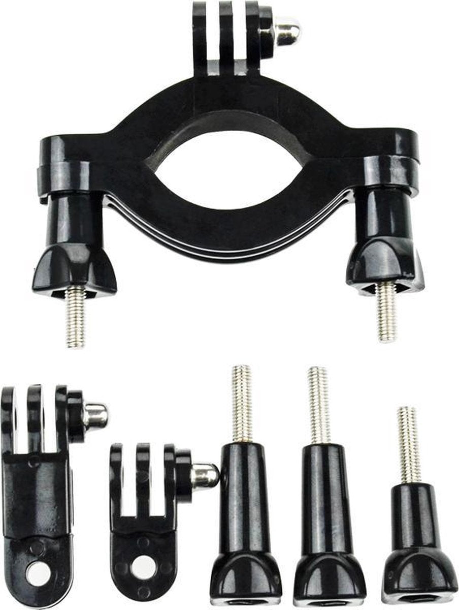 YONO Roll Bar Mount geschikt voor GoPro Action Camera - Buisklem voor Fiets / Mountainbike / Motor - Zwart