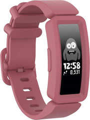 YONO Siliconen Bandje - Geschikt voor Fitbit Ace 2 Kids - Rood