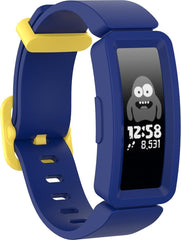 YONO Siliconen Bandje - Geschikt voor Fitbit Ace 2 Kids - Blauw