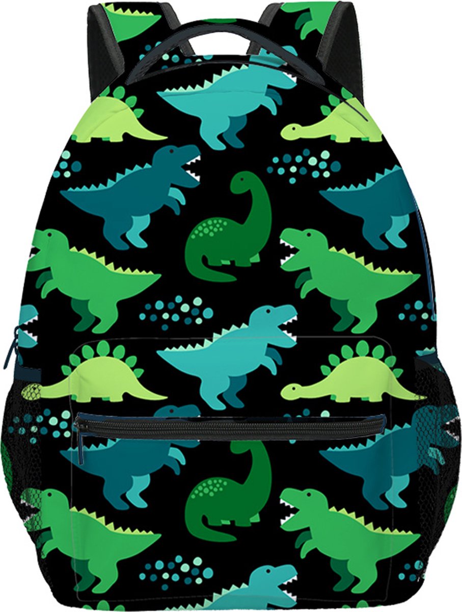 YONO Kinder Rugzak Dino - Rugtas voor Jongens en Meisjes - Kleuter - Peuter - Schooltas Basisschool - 7.5 L - Dinosaurus Groen