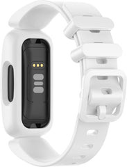 YONO Siliconen Bandje geschikt voor Fitbit Ace 3 Kids - Inspire 2 - Wit