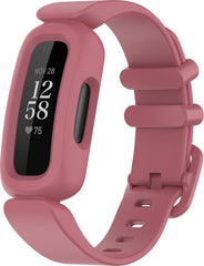 YONO Siliconen Bandje geschikt voor Fitbit Ace 3 Kids - Inspire 2 - Rood