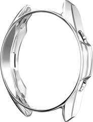 Bumper geschikt voor Samsung Galaxy Watch 3 41mm – Siliconen Case Screenprotector – Zilver