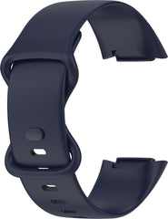 YONO Siliconen Bandje geschikt voor Fitbit Charge 5 / 6 - Donkerblauw - Large