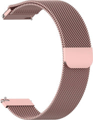 YONO Milanees Bandje 20mm - Luxe Milanese Horlogebandje geschikt voor Samsung Galaxy Watch 7 / 6 / 5 / Pro / 4 / 3 / Active 2 - Polar Ignite / Unite – Huawei - Roze