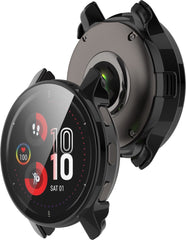 YONO Case geschikt voor Garmin Venu 2 Plus - Screen Protector Hoesje - Full Cover Bumper - Zwart