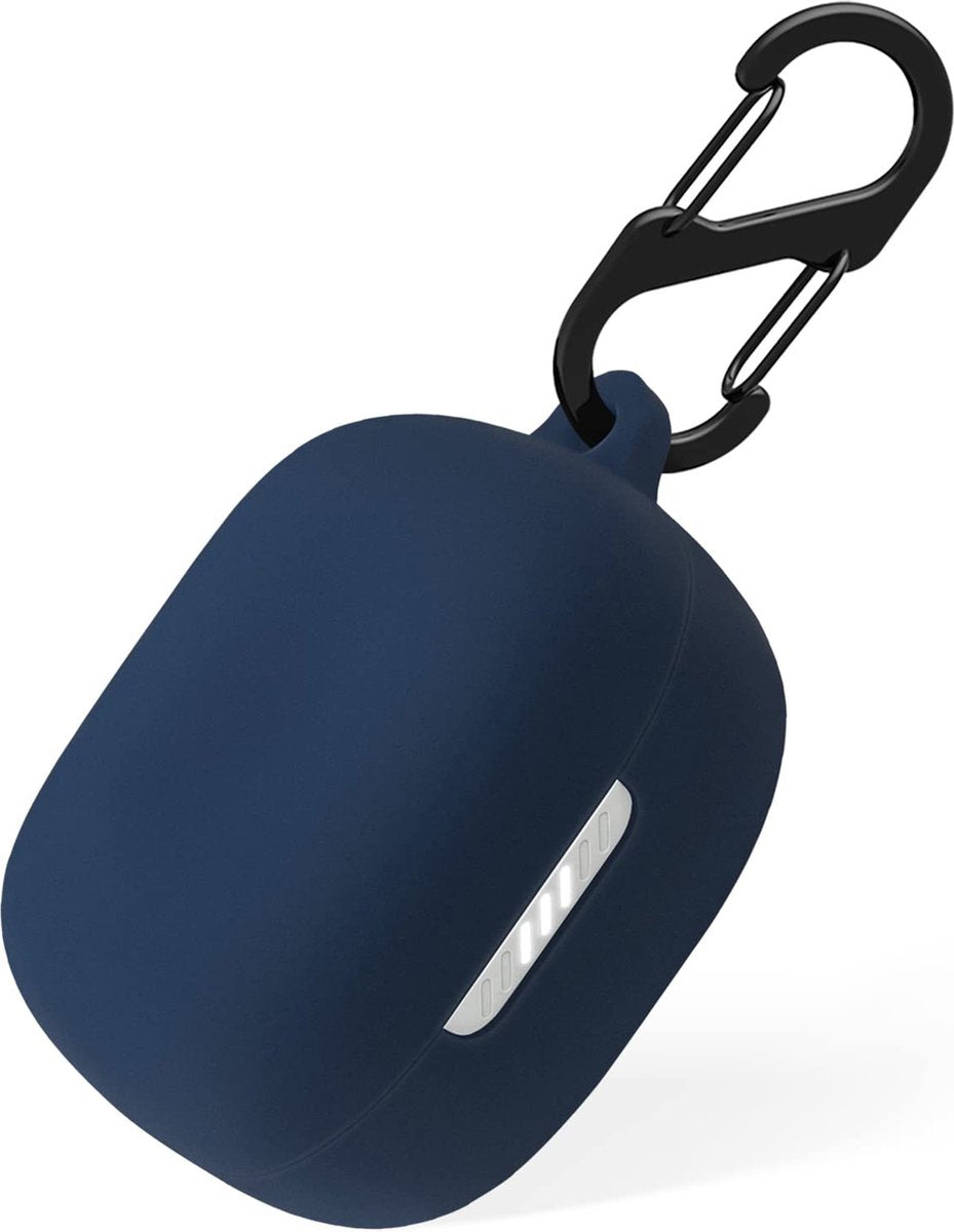 YONO Soft Case geschikt voor JBL Live Pro 2 TWS - Hoesje met Clip - Donkerblauw