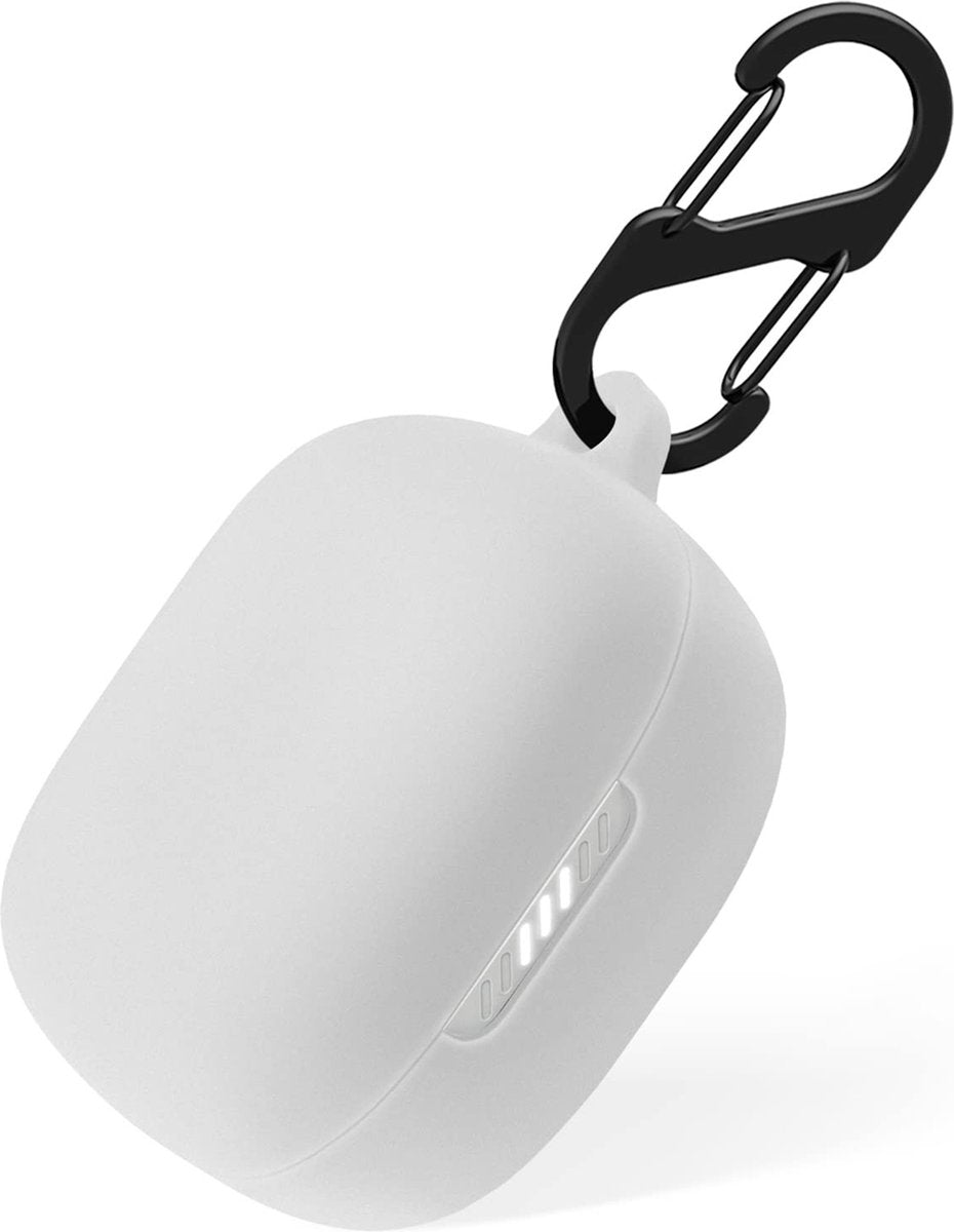 YONO Soft Case geschikt voor JBL Live Pro 2 TWS - Hoesje met Clip - Wit