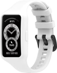 YONO Siliconen Bandje geschikt voor Huawei Band 6 - Wit