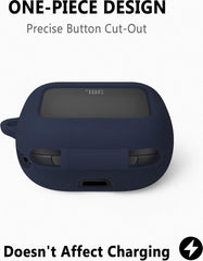 YONO Soft Case geschikt voor JBL Live Beam 3 / Buds 3 / Flex 3 - Siliconen Hoesje - Donkerblauw