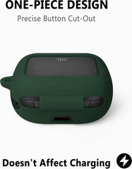 YONO Soft Case geschikt voor JBL Live Beam 3 / Buds 3 / Flex 3 - Siliconen Hoesje - Donkergroen