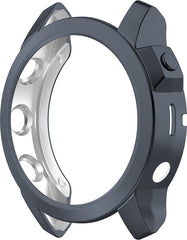 YONO Bumper geschikt voor Garmin Fenix 7 - Siliconen Hoesje - Bescherming Case - Donkergrijs