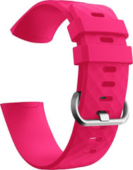 YONO Siliconen Bandje geschikt voor Fitbit Charge 4 / 3 – Roze – Small