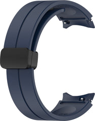 YONO Luxe Siliconen Sport Bandje 20mm geschikt voor Samsung Galaxy Watch 7 / 6 / 5 / 4 (40/43/44/47 mm) - Donkerblauw