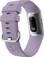 YONO Bandje geschikt voor Fitbit Charge 4/3 – Siliconen – Lavendel – Small