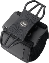 YONO Hardloop Telefoonhouder Polsband en Armband met 360 Graden Rotatie – Universeel Geschikt voor iPhone en Samsung – Sportband Accessoires Hardlopen - Bevestiging Pols of Arm – Zwart