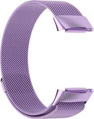 YONO Milanees Bandje geschikt voor Fitbit Charge 5 / 6 - Milanese Vervangende Armband - Paars