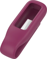 YONO Siliconen Clip Case geschikt voor Fitbit Luxe - Hoesje - Paars