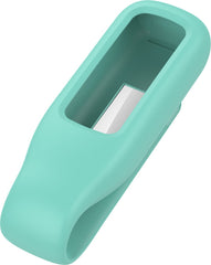 YONO Siliconen Clip Case geschikt voor Fitbit Luxe - Hoesje - Turquoise