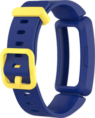 YONO Siliconen Bandje - Geschikt voor Fitbit Ace 2 Kids - Blauw