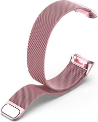 YONO Milanees Bandje geschikt voor Fitbit Charge 5 / 6 - Milanese Vervangende Armband - Roze