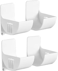 YONO Rollenhouder Zelfklevend - Folie Dispenser - Houder voor Aluminiumfolie en Huishoudfolie - Set van 2 - Wit