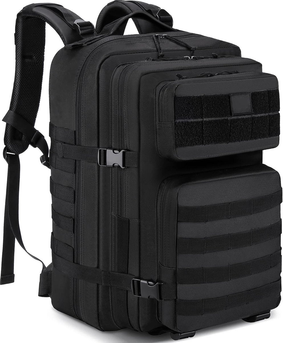 YONO Tactical Backpack Militaire Rugzak - Tactische Wandelrugzak Leger - 45L - Zwart
