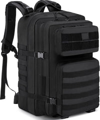 YONO Tactical Backpack Militaire Rugzak - Tactische Wandelrugzak Leger - 45L - Zwart
