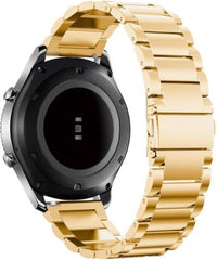 YONO Metalen Bandje Goud geschikt voor Samsung Gear S3 en Galaxy Watch 46mm – Vervangende Schakel Armband