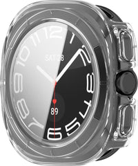 YONO Hoesje geschikt voor Samsung Galaxy Watch Ultra - 47mm - Screen Protector Bumper Case - Transparant