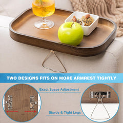 YONO Armleuning Dienblad voor Bank - Bank Tafeltje - Bamboe