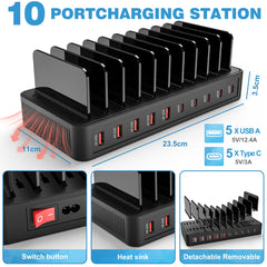 YONO Oplaadstation 10 Poorten